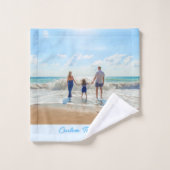 Ihr Foto Badehandtücher Personalisiert Badhandtuch Set (Waschlappen)