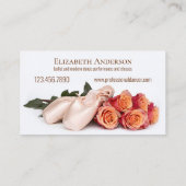 Ihr Foto Ballett Moderner Tanz Visitenkarte (Rückseite)