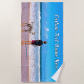 Ihr Foto Beach Handtuch mit benutzerdefinierten Te (Vorderseite)