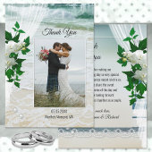 Ihr Foto Beach Lace Wedding Danke Karte