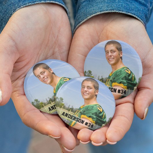 Ihr Foto Benutzerdefinierter Fußball oder Ihre Spo Button
