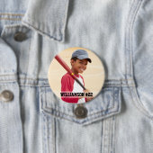 Ihr Foto Benutzerdefiniertes Baseball oder Ihr Spo Button (Beispiel)