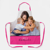 Ihr Foto Beste Mama, je Rosa benennen Schürze (Vorderseite)