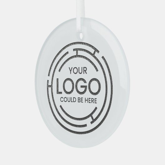 Ihr Foto-, Bild- oder Firmenlogo Ornament Aus Glas (Vorderseite links)