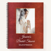Ihr Foto Brautparty Gästebuch Spiral Notebook Notizblock (Vorderseite)