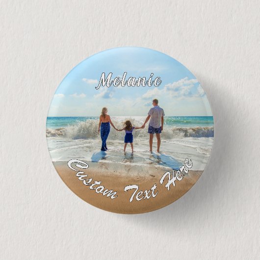 Ihr Foto-Button-Geschenk mit benutzerdefiniertem T Button (Vorderseite)