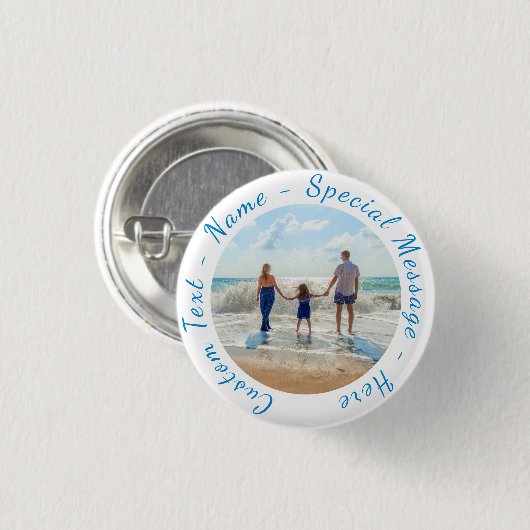 Ihr Foto-Button-Geschenk mit benutzerdefiniertem T Button (Vorne & Hinten)