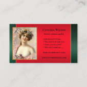Ihr Foto Classic Romantic Autor Buchcover Visitenkarte (Rückseite)