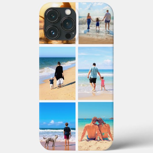 Ihr Foto Collage iPhone Case Personalisiertes Gesc (Rückseite)
