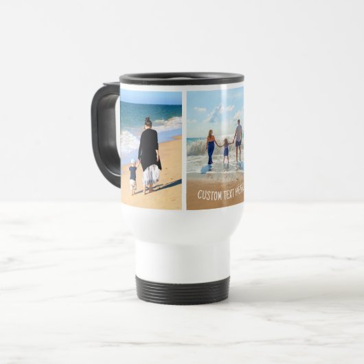 Ihr Foto Collage Travel Mug Geschenk und benutzerd Reisebecher (Vorderseite Links)