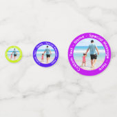 Ihr Foto Confetti mit benutzerdefiniertem Text und Konfetti (Vorderseiten)