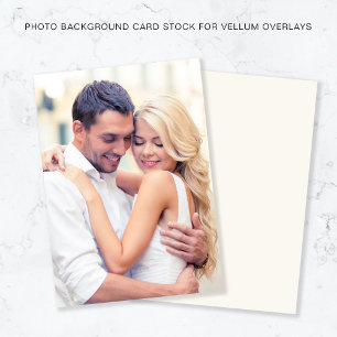 Ihr Foto Creme Background für Vellum Overlay Einladung