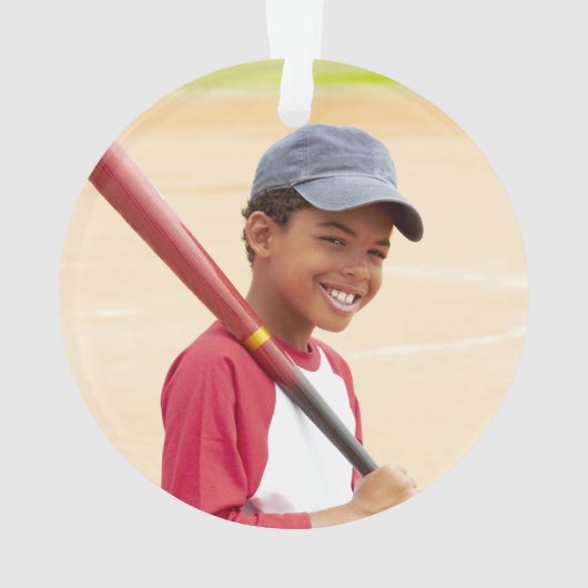 Ihr Foto Custom Baseball oder Ihr Sport Ornament (Rückseite)