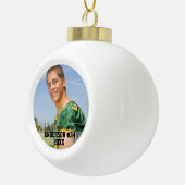 Ihr Foto Custom Football oder Ihr Sport Keramik Kugel-Ornament (Rechts)