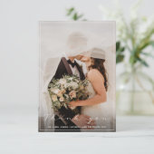 Ihr Foto, danke Karte, dünne Grenze (Stehend Vorderseite)