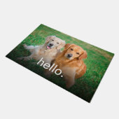 Ihr Foto des Hauses mit einem Hundekatzen  Fußmatte (Schrägansicht)