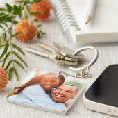 Ihr Foto doppelt gesiegelt Schlüsselanhänger (Vorderseite rechts)