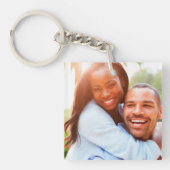 Ihr Foto doppelt gesiegelt Schlüsselanhänger (Vorderseite)
