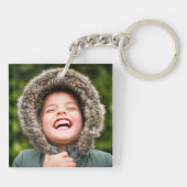 Ihr Foto doppelt gesiegelt Schlüsselanhänger (Rückseite)