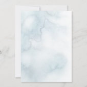 Ihr Foto Dusty Blue Watercolor und Willow Branch Einladung (Rückseite)