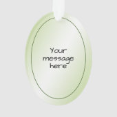 Ihr Foto - Eleganter goldgezinkter Satin Look Ornament (Rückseite)