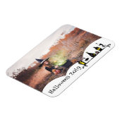 Ihr Foto Erinnerungen niedlichen Hexenwerk Hallowe Magnet (Linke Seite)