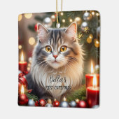 Ihr Foto Erste Weihnachtskiste Keramikornament (Links)