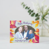 Ihr Foto Family Erntedank Feiertagspostkarte (Stehend Vorderseite)