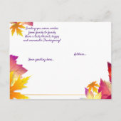 Ihr Foto Family Erntedank Feiertagspostkarte (Rückseite)