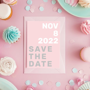 Ihr Foto fett und modern Save the Date Einladung