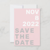 Ihr Foto fett und modern Save the Date Einladung (Vorderseite)