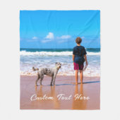 Ihr Foto Fleece Blanka mit einem benutzerdefiniert (Vorderseite)