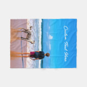 Ihr Foto Fleece Blankon mit benutzerdefiniertem Te (Vorderseite (Horizontal))