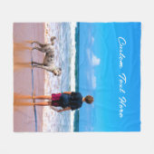 Ihr Foto Fleece Blankon mit benutzerdefiniertem Te (Vorderseite (Horizontal))