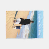 Ihr Foto Fleece Blankon mit individuellem Text (Vorderseite (Horizontal))