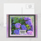 Ihr Foto Frame Geburtstagskarte Feiertagspostkarte (Vorne/Hinten)