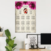 Ihr Foto Fuchsia Gerber Daisy Seekarte Poster (Heimbüro)