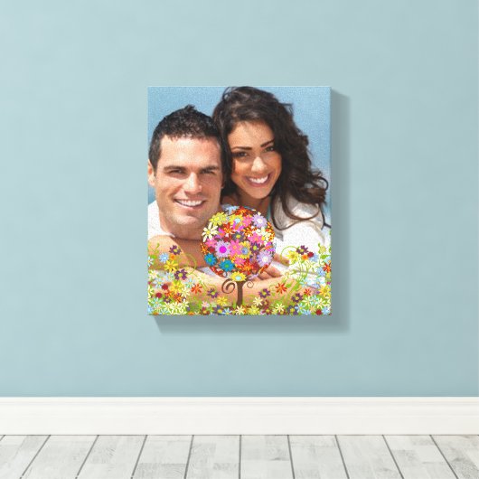 Ihr Foto Funky Whimsical Tree Wrapped Canvas Leinwanddruck (Insitu (Holzboden))
