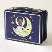 IHR FOTO für Astronautenessen Metall Brotdose (Rückseite)