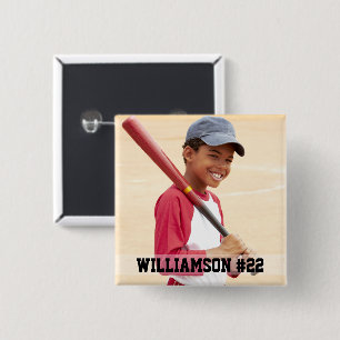 Ihr Foto für Baseball oder Ihr Sport Button