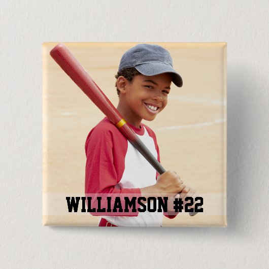 Ihr Foto für Baseball oder Ihr Sport Button (Vorderseite)