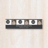 Ihr Foto für das Logo in Schwarz und Weiß Türschild (Vorderseite )