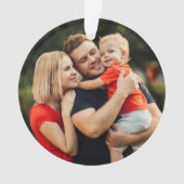 Ihr Foto für die Familiendefinition Weihnachtsfeie Ornament (Vorderseite)