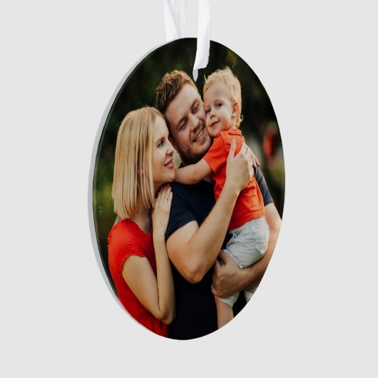 Ihr Foto für Familiendefinitionen Schneeflocken We Ornament (Vorderseite)