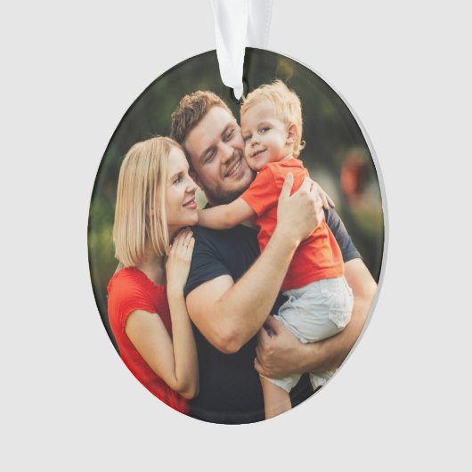 Ihr Foto für Familiendefinitionen Schneeflocken We Ornament (Vorderseite)