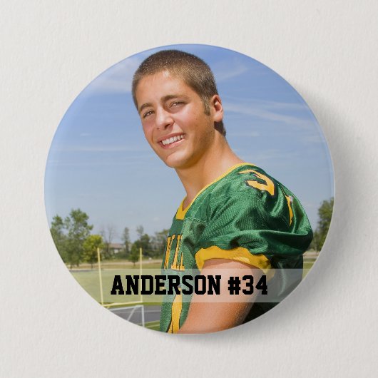 Ihr Foto für Fußball oder Ihre Sportrunde Button (Vorderseite)