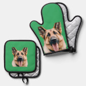 Ihr Foto für Haustiere Ofenhandschuh & Topflappen-Set (Vorderseite/Rückseite)