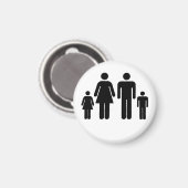 Ihr Foto für Ihre Familie Magnet (Vorderseite/Rückseite)