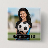 Ihr Foto für Ihren eigenen Fußball oder Ihren Spor Button (Vorderseite)