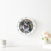 Ihr Foto für Niedliche Haustiere Runde Wanduhr (Zuhause)